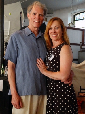 Photographer Christopher Kennedy and Wendy Hawkes. Photo: Gary Saretzky.