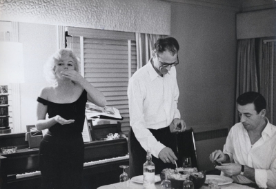 Bruce Davidson: Marilyn Monroe, Arthur Miller and Yves Montand, Beverly Hills Hotel