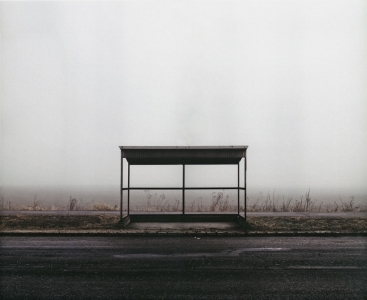 Tamas Dezso: Bus Stop (North East Hungary)