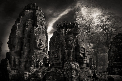 John McDermott: Two Towers — The Bayon —Angkor, Siem Reap Cambodia