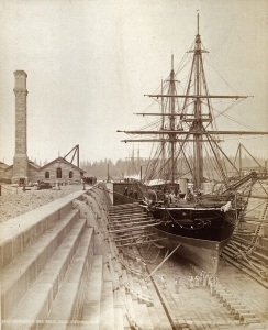 Wm. Notman & Son, Montreal: Esquimault Dry Dock near Victoria, BC