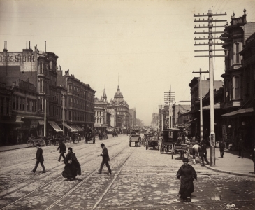 Isaiah West Taber: Instantaneous View of Market Street, San Fran