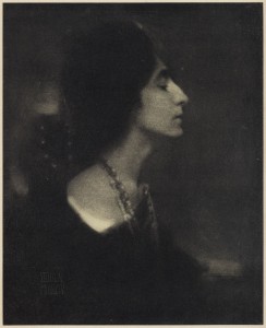 Eduard Steichen: Profile, 1906, photogravure, published in Camera Work, The Steichen Supplement, April 1906