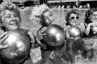 Water exercise group, St. Petersburg, Florida, 1986
