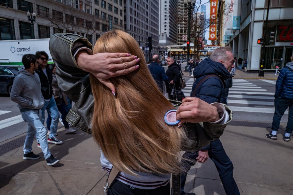 Stephen Marc: Brushing Hair (Chicago, IL), 2025