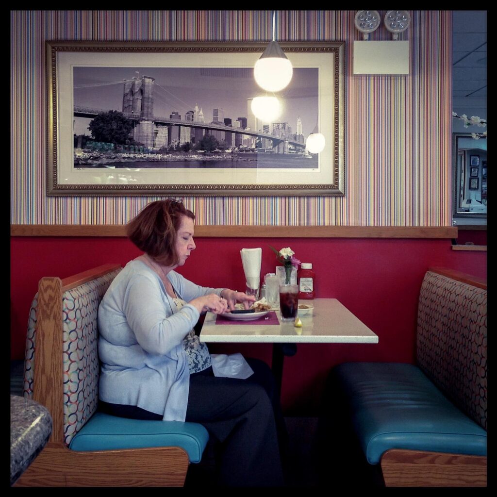 Elaine Norman: Lunch at Murray Hill Diner, 2017