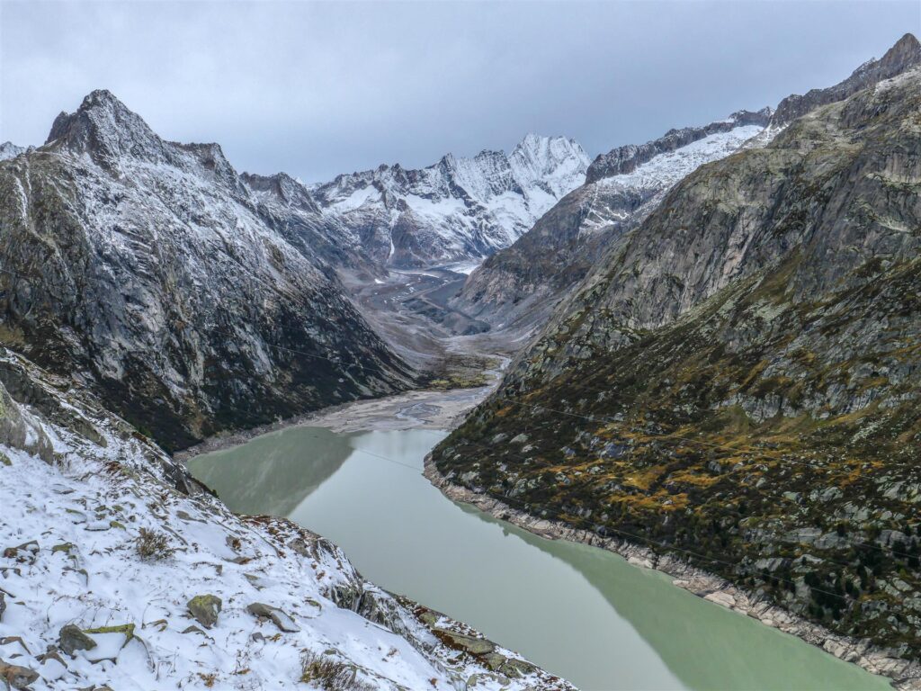 Martin Büechi: Lake Grimsel with Lauteraar Glacier