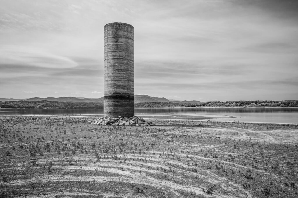 John Edwin May: Silo, from the series Seen / Unseen, When the Water Falls