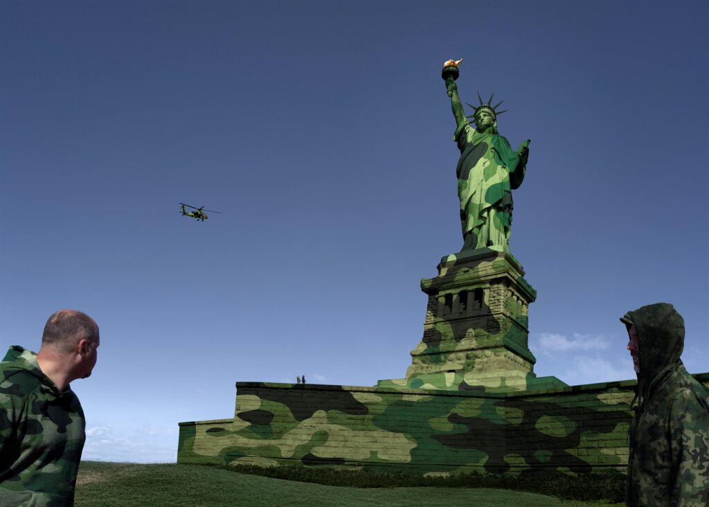 Prince Varughese Thomas: Statue of Liberty, from A House Divided Series, 2026